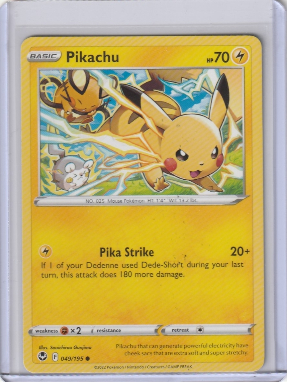 Pikachu - SWSH12: Silver Tempest 049/195 - Pokémon Trading Card